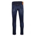 Mens Dark Blue Anbass Hyperflex Re-Used Slim Fit Jeans 86467 by Replay from Hurleys
