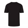 Mens Black Flock Logo S/s T Shirt 77955 by Emporio Armani from Hurleys