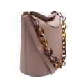 Womens Mid Pink Brookk Resin Chain Bucket Bag 82543 by Ted Baker from Hurleys