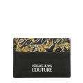 Mens Black/Gold Logo Couture Saffiano Cardholder 110785 by Versace Jeans Couture from Hurleys
