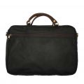Mens Navy Wax Leather Briefcase 93706 by Barbour from Hurleys