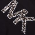 Womens Black Embellished Cheetah Logo Sweat Top 50449 by Michael Kors from Hurleys