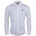 Mens White Polka L/s Shirt 72443 by Pretty Green from Hurleys