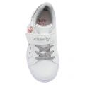 Girls White/Silver Mille Stelle Velcro Dress Trainers (26-35) 106851 by Lelli Kelly from Hurleys
