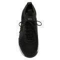 Athleisure Mens Black Titanium Runn Knit Trainers 57278 by BOSS from Hurleys