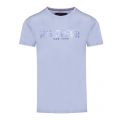 Mens Chambray Blue Applique Logo S/s T Shirt 44160 by Tommy Hilfiger from Hurleys