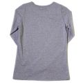 Girls Grey Marl Evie L/s Tee Shirt 19018 by Barbour from Hurleys