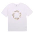 Boys White Triple Gold S/s T Shirt 83901 by BOSS from Hurleys