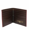 Mens Dark Brown Grain Leather Billfold Wallet 47501 by Barbour from Hurleys