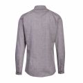 Mens Grey Etran Check Extra-Slim Fit L/s Shirt 74197 by HUGO from Hurleys