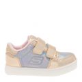 Baby Rose Gold Energy Lights Lil Metallics Trainers (23-26) 31811 by Skechers from Hurleys