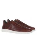 Mens Cognac Bushtail Leather Trainers 102187 by Barbour from Hurleys