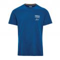 Mens Dark Petrol Signature S/s T Shirt 83063 by Barbour Steve McQueen Collection from Hurleys
