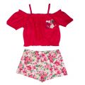 Girls Azalea Pink Floral Top & Shorts Set 40149 by Mayoral from Hurleys