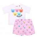 Baby Lilac Toy Organic T-shirt + Short Set 105430 by Moschino from Hurleys