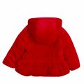 Infant Red Velvet Hooded Coat 74832 by Mayoral from Hurleys