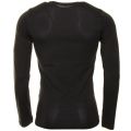 Mens Black Small Logo Extra Slim Fit L/s Tee Shirt 27261 by Armani Jeans from Hurleys