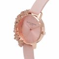 Womens Nude Peach & Rose Gold Case Cuff Watch 33872 by Olivia Burton from Hurleys