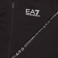 Mens Black Train Logo Series Tape Hooded Sweat Top 48246 by EA7 from Hurleys
