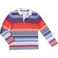 Boys Blue Striped L/s Polo Shirt 16722 by BOSS from Hurleys