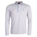 Athleisure Mens Light Grey Pleesy 4 L/s Polo Shirt 32070 by BOSS from Hurleys