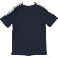 Boys Navy Logo Tape Shoulder S/s T Shirt 38281 by BOSS from Hurleys