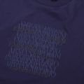Mens Mid Blue Logo Print S/s T Shirt 82070 by Emporio Armani from Hurleys