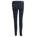 Womens Navy Moleskin J28 Mid Rise Skinny Fit Jeans 29091 by Emporio Armani from Hurleys