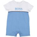 Baby Blue Contrast Colour Romper 38229 by BOSS from Hurleys