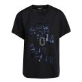 Womens Navy Embellished S/s T Shirt 78024 by Emporio Armani from Hurleys