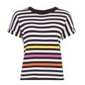Womens Multi Stripe S/s Knitted Top 20057 by PS Paul Smith from Hurleys
