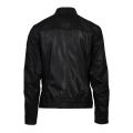 Casual Mens Black Josep1 Leather Jacket 100150 by BOSS from Hurleys