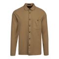 Mens Beige Brewin Relaxed Fit L/s Overshirt