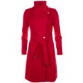 Womens Bright Red Aurore Long Wrap Collar Coat 62075 by Ted Baker from Hurleys