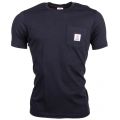 Mens Black Logo Pocket S/s Tee Shirt 66202 by Franklin + Marshall from Hurleys