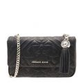 Womens Black Embossed Shoulder Chain Bag 32539 by Versace Jeans from Hurleys