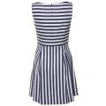 Womens Blue Striped Dress