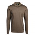 Athleisure Mens Green Pirol Regular Fit L/s Polo Shirt 79741 by BOSS from Hurleys