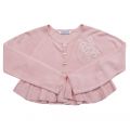 Girls Blush Embroidered Frill Cardigan 22628 by Mayoral from Hurleys