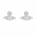 Womens Silver/White Sheila Earrings 76877 by Vivienne Westwood from Hurleys