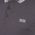 Athleisure Mens Grey Melange Plisy Reg L/s Polo Shirt 19142 by BOSS from Hurleys