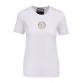Womens White Emblem Foil S/s T Shirt 90826 by Versace Jeans Couture from Hurleys