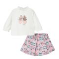 Infant Rose Shoes Top + Skirt Set 74911 by Mayoral from Hurleys