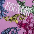 Womens Candy Pink Baroque Print S/s T Shirt 49042 by Versace Jeans Couture from Hurleys