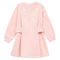 Girls Pink Branded Waisted Dress 91734 by Kenzo from Hurleys