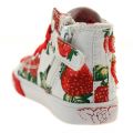 Baby White Strawbery Mid Trainers (19-23) 44452 by Lelli Kelly from Hurleys