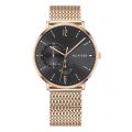 Mens Rose Gold/Grey Mesh Watch 44207 by Tommy Hilfiger from Hurleys