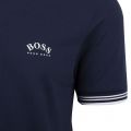 Athleisure Mens Navy Paul Curved Slim Fit S/s Polo Shirt 88170 by BOSS from Hurleys