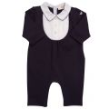 Baby Blue Collar Romper 6436 by Armani Junior from Hurleys