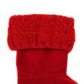 Kids Military Red Dual Cable Knit Wellington Socks (4-6 - 3-5) 68847 by Hunter from Hurleys